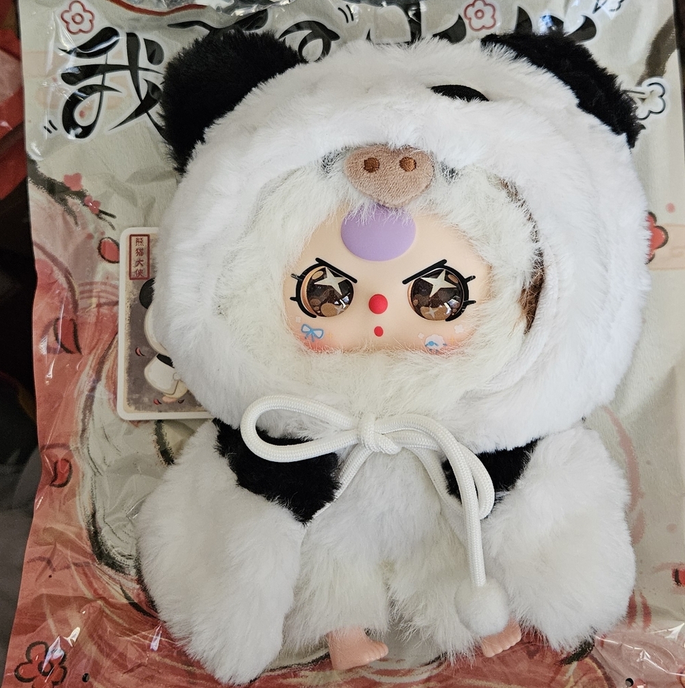 Baby‎ Three Not Your Hero Series Plush - NIB - Panda Warrior